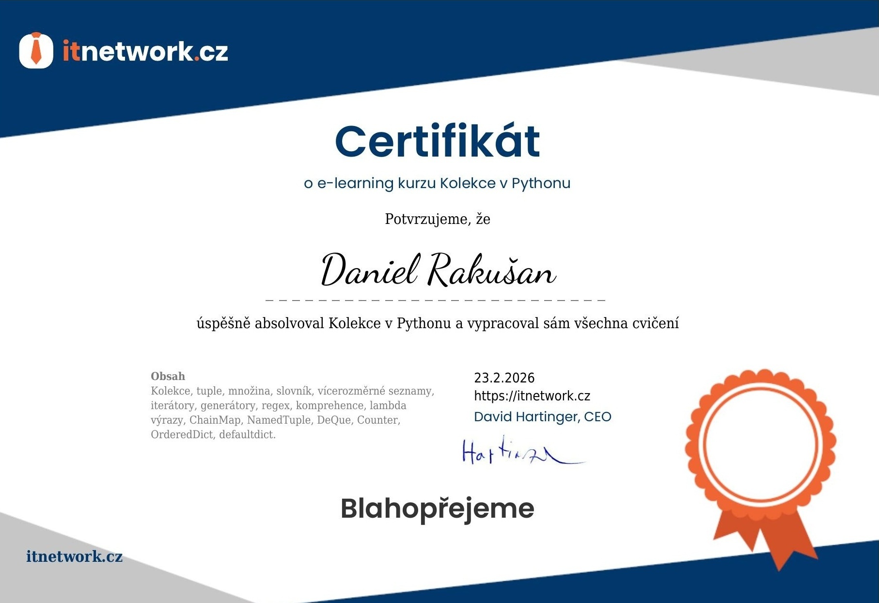 Kolekce v Pythonu